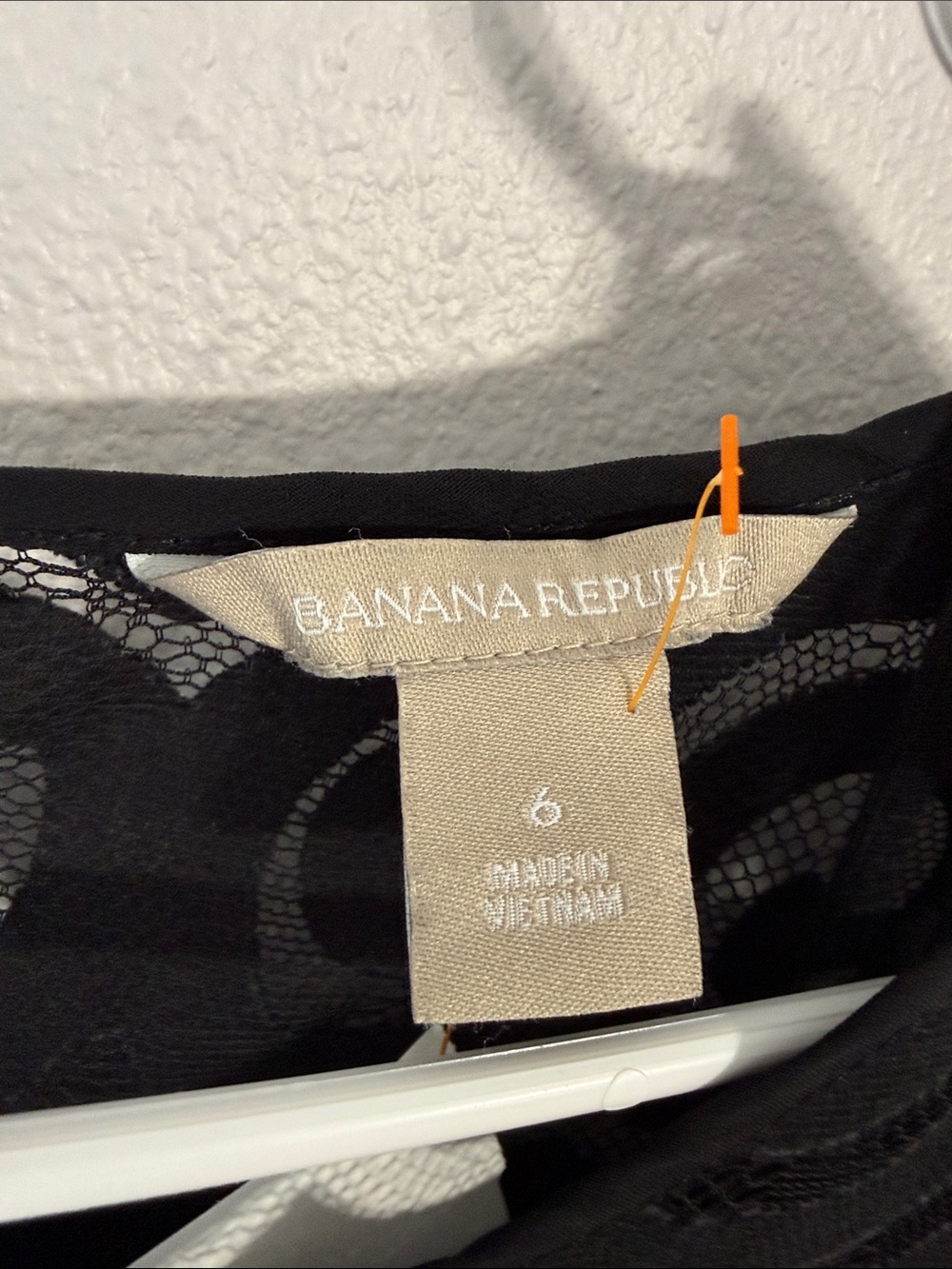 Banana Republic Black Lace Short Sleeve Blouse - Picture 2 of 10